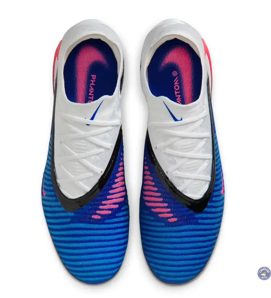 Image of Phantom 6 Elite Low Cut FG - ATTACK PACK - Bleu/Banc/Noir/Rose