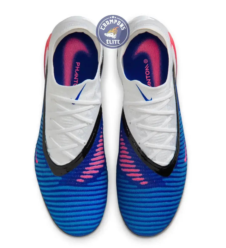 Phantom 6 Elite Low Cut FG - ATTACK PACK - Bleu/Banc/Noir/Rose