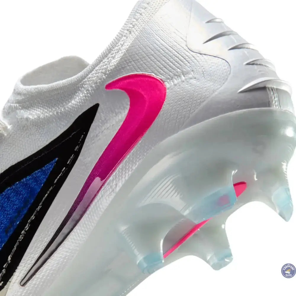 Image of Phantom 6 Elite Low Cut FG - ATTACK PACK - Bleu/Banc/Noir/Rose