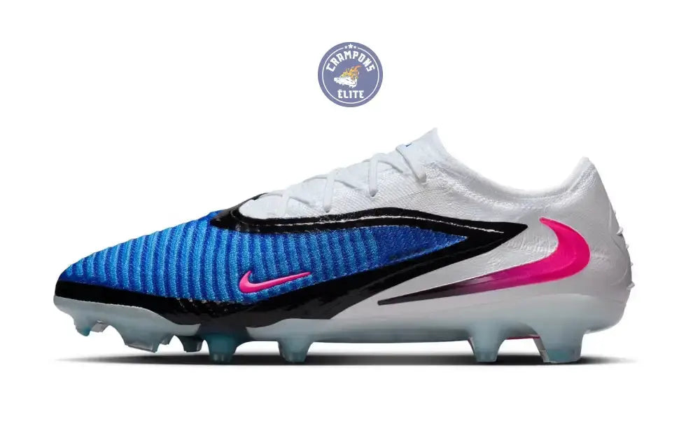 Image of Phantom 6 Elite Low Cut FG - ATTACK PACK - Bleu/Banc/Noir/Rose