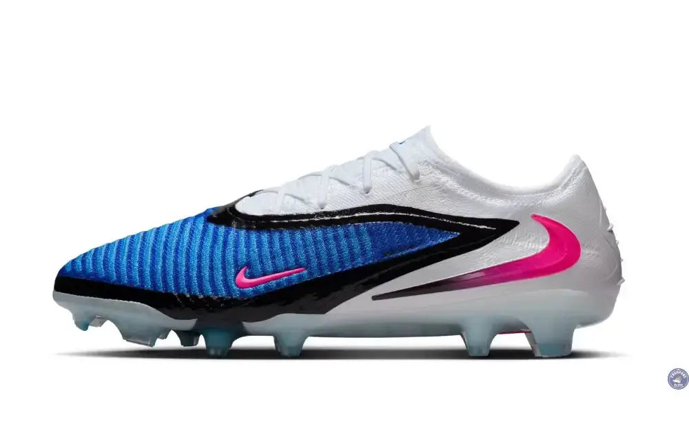 Image of Phantom 6 Elite Low Cut FG - ATTACK PACK - Bleu/Banc/Noir/Rose