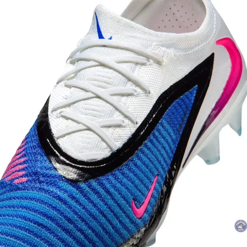 Image of Phantom 6 Elite Low Cut FG - ATTACK PACK - Bleu/Banc/Noir/Rose