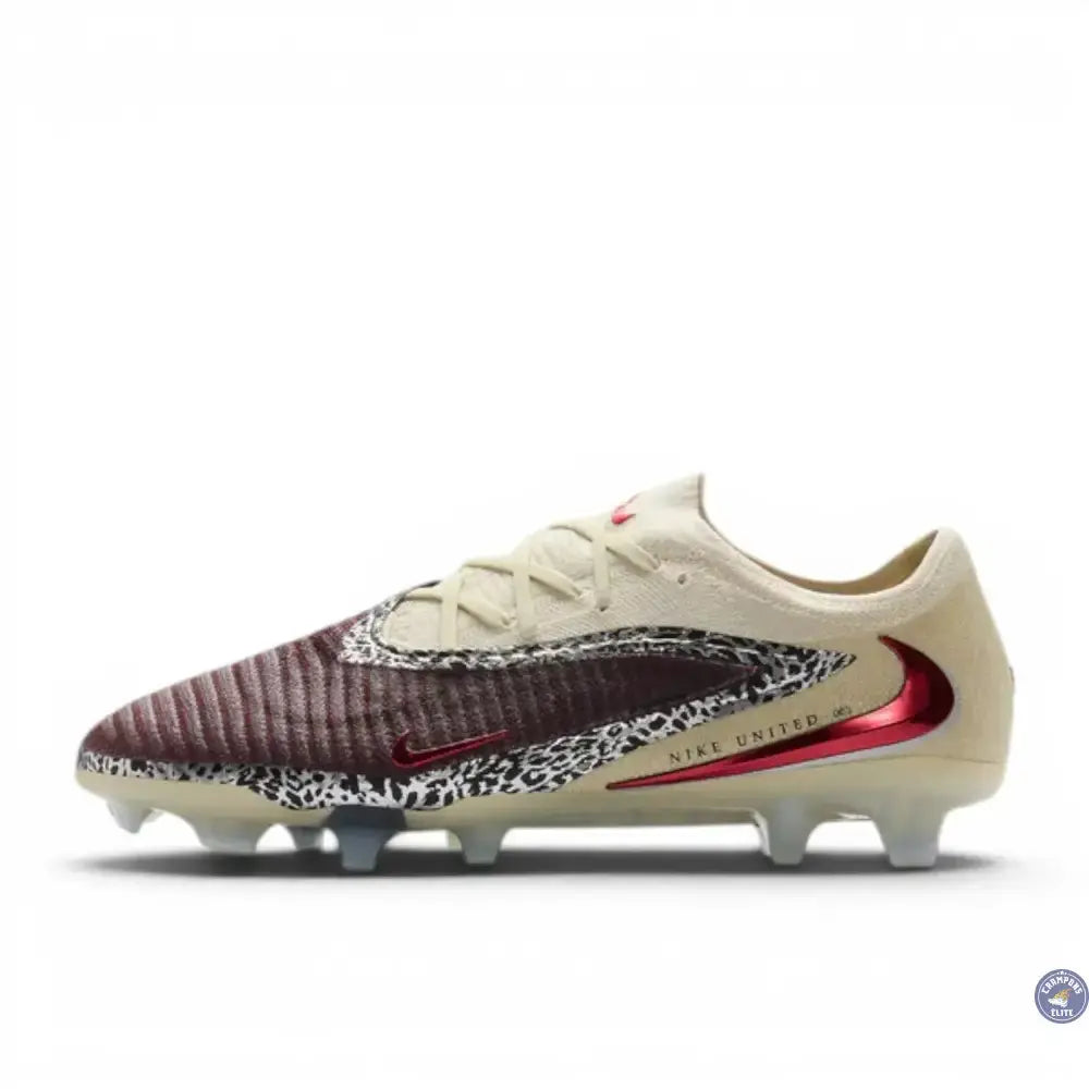 Image of Nike Phantom 6 Elite Low Cut FG United - Bordeaux/Universal Red/Gris