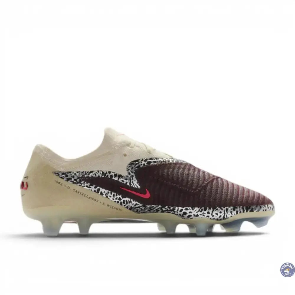 Image of Nike Phantom 6 Elite Low Cut FG United - Bordeaux/Universal Red/Gris