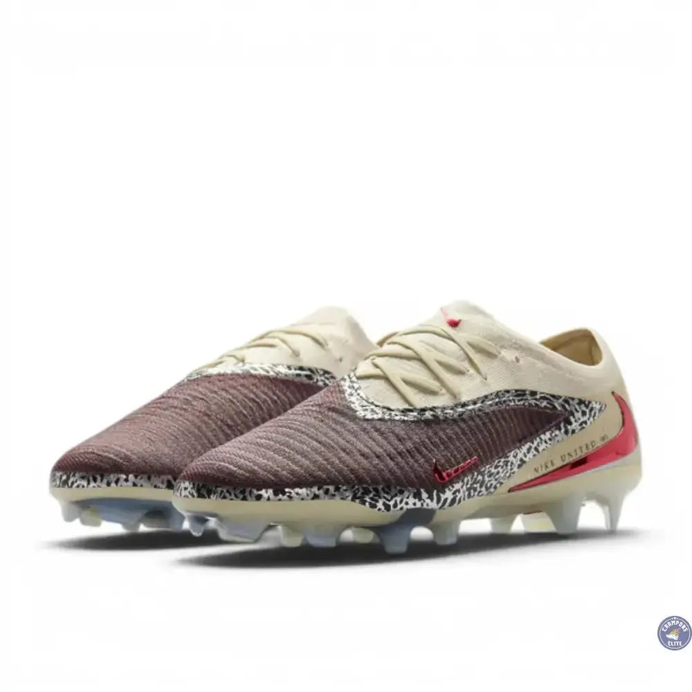 Image of Nike Phantom 6 Elite Low Cut FG United - Bordeaux/Universal Red/Gris