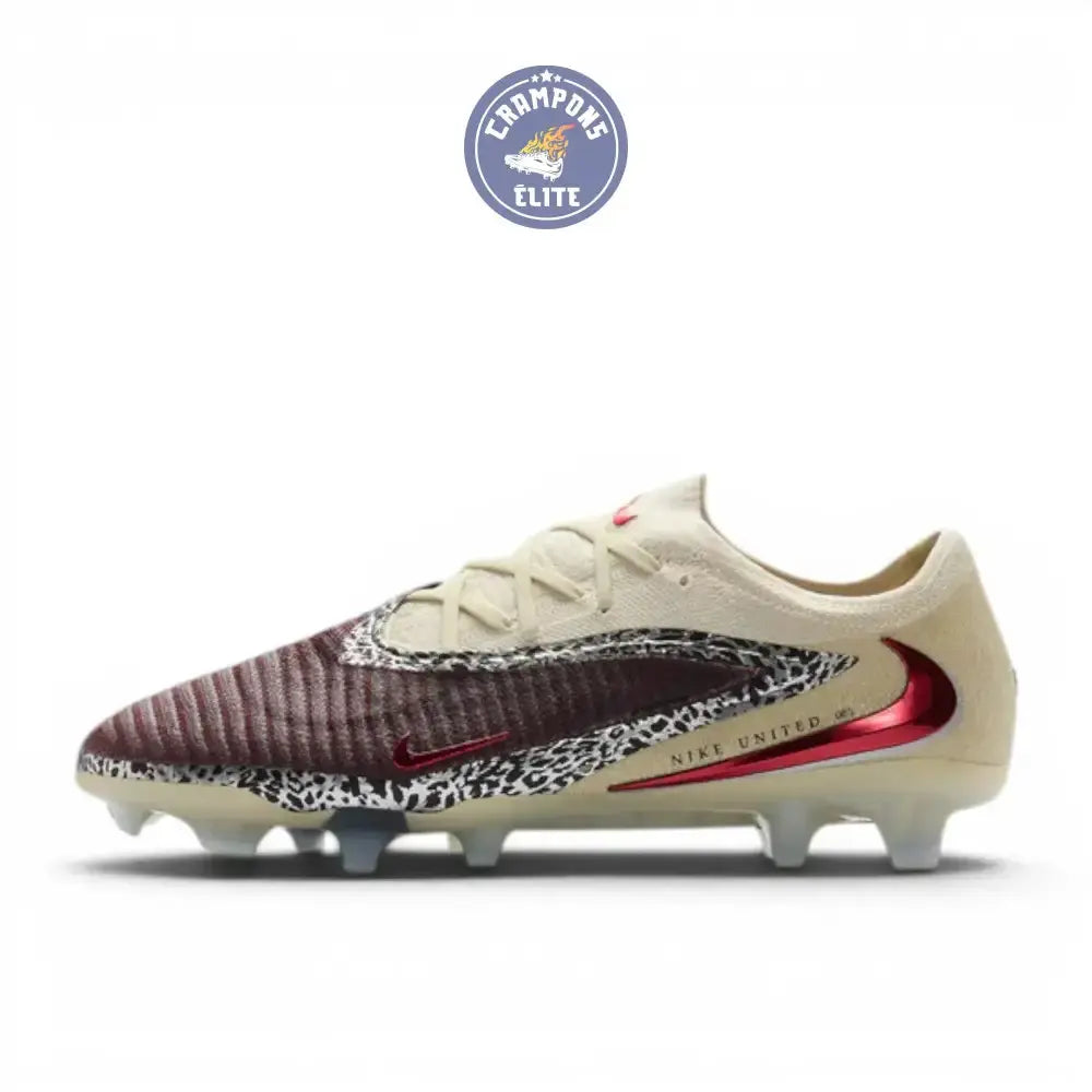 Image of Nike Phantom 6 Elite Low Cut FG United - Bordeaux/Universal Red/Gris
