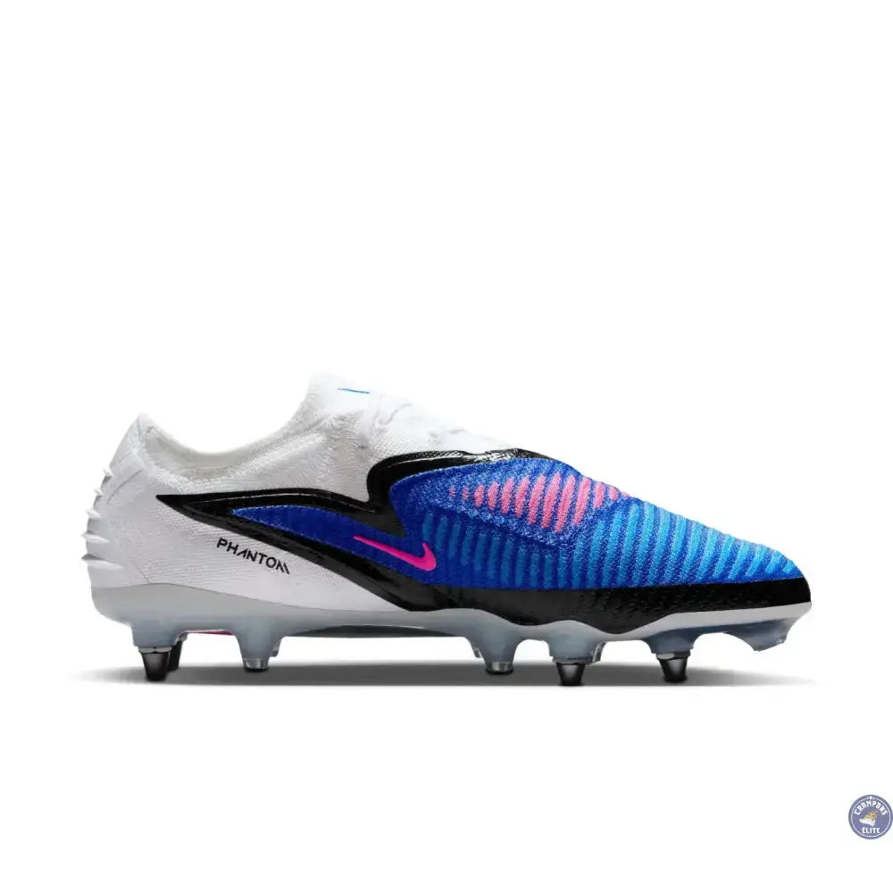 Image of Phantom 6 Elite Low Cut SG Attack Pack - Bleu/Banc/Noir/Rose Crampons Elite