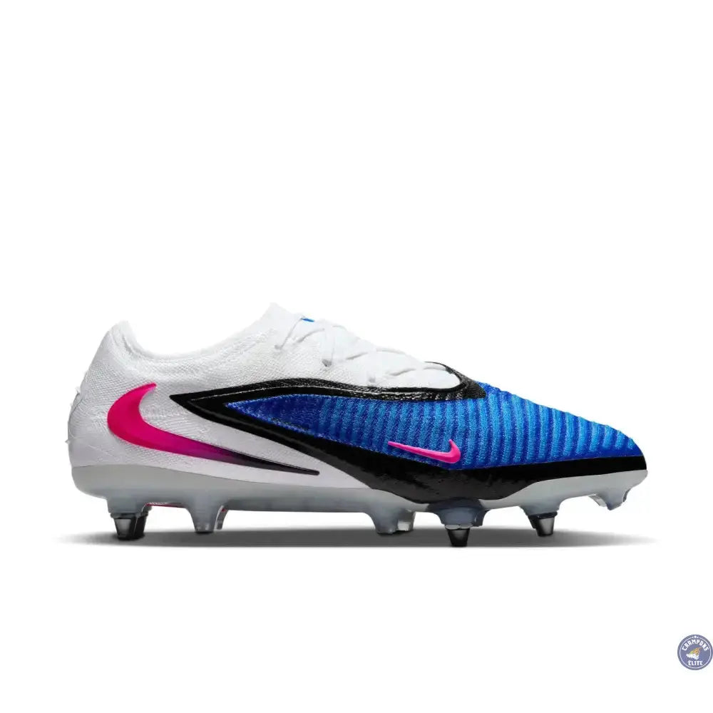 Image of Phantom 6 Elite Low Cut SG Attack Pack - Bleu/Banc/Noir/Rose Crampons Elite