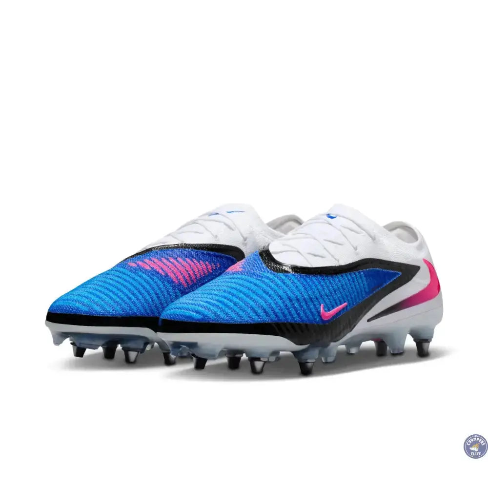 Image of Phantom 6 Elite Low Cut SG Attack Pack - Bleu/Banc/Noir/Rose Crampons Elite
