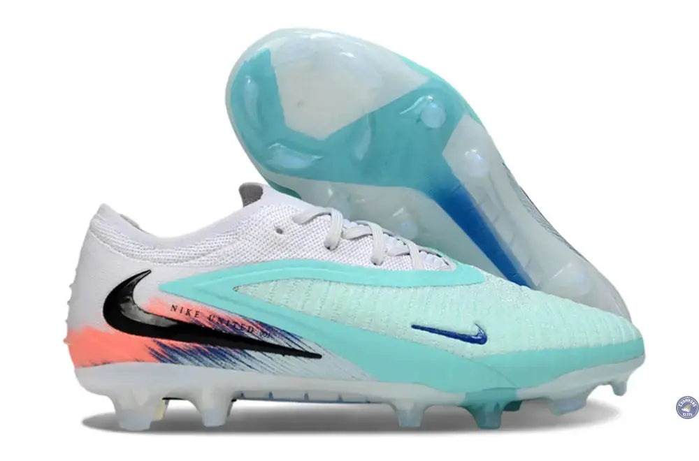 Image of PHANTOM 6 ELITE LOW CUT UNITED PACK 002 -BLANC/TURQUOISE/VIOLET