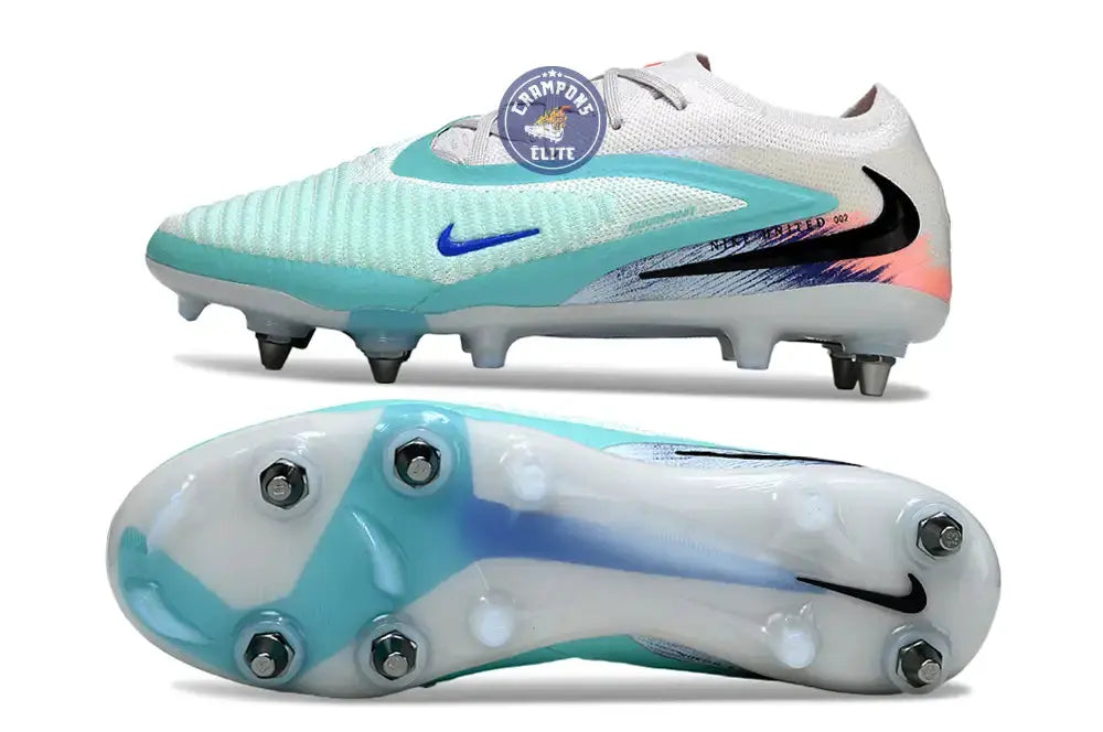 PHANTOM 6 ELITE SG LOW CUT UNITED PACK 002 SG -BLANC/TURQUOISE/VIOLET