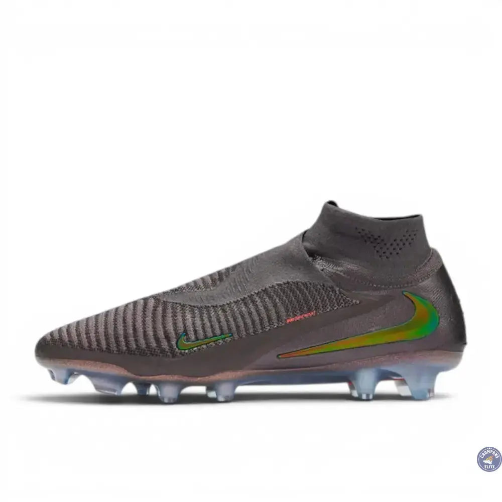 Image of Nike Phantom 6 High Elite FG Heat-Up - Cendre Moy/Or Ambré/Noir