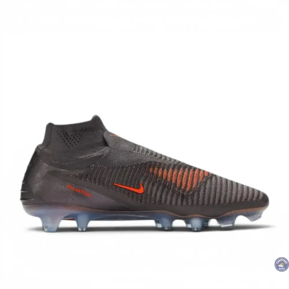 Image of Nike Phantom 6 High Elite FG Heat-Up - Cendre Moy/Or Ambré/Noir