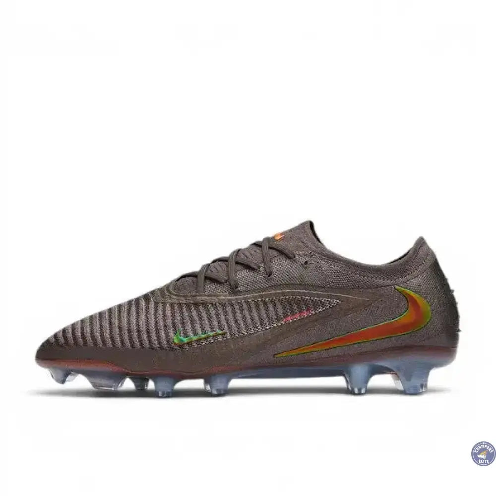 Image of Nike Phantom 6 Low Elite FG Heat-Up Cendre Moy/Or Ambré/Noir