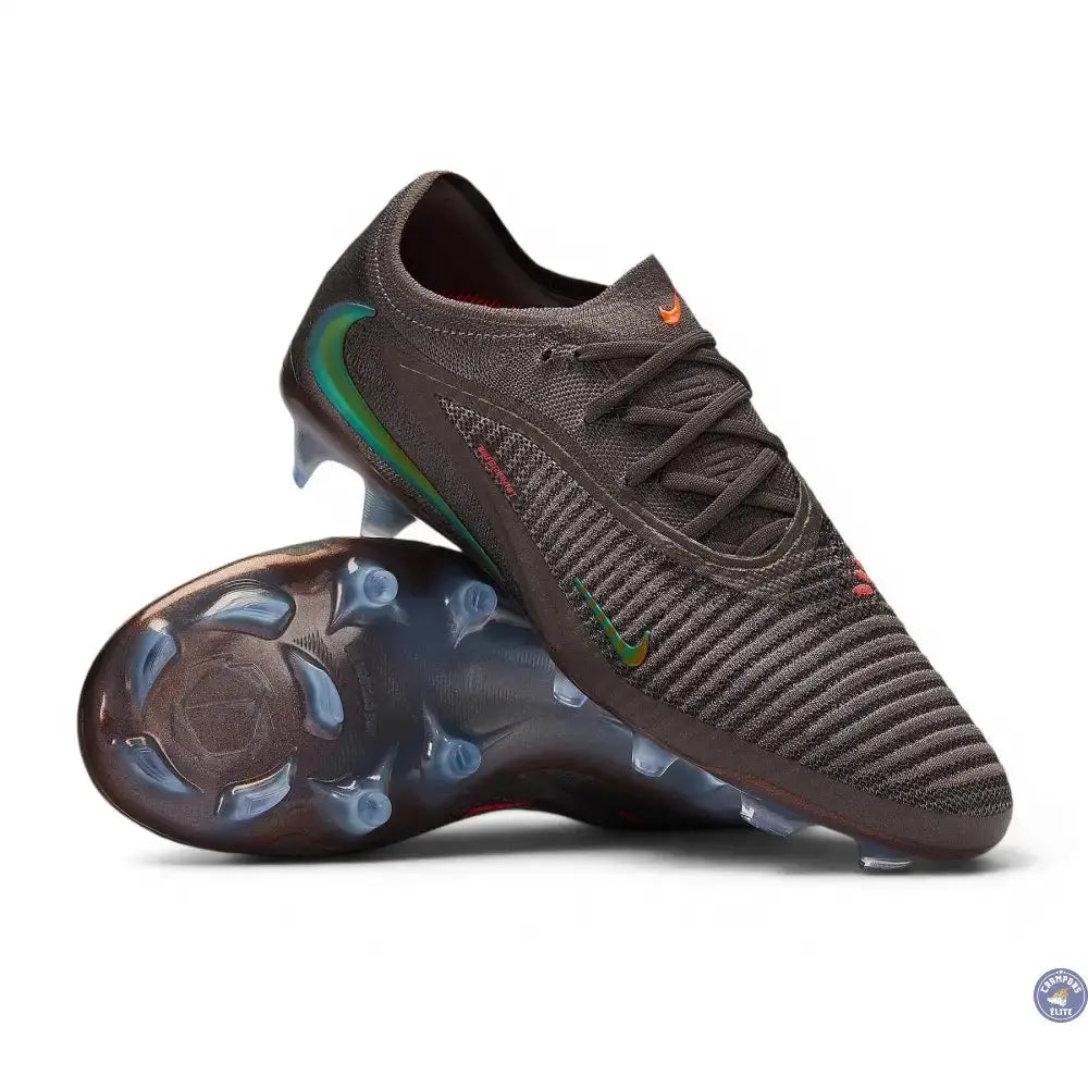Image of Nike Phantom 6 Low Elite FG Heat-Up Cendre Moy/Or Ambré/Noir