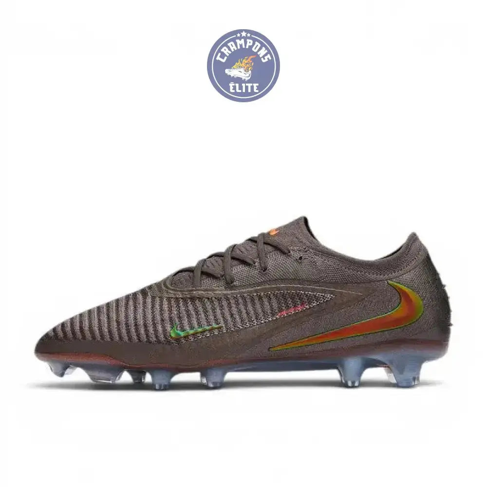 Image of Nike Phantom 6 Low Elite FG Heat-Up Cendre Moy/Or Ambré/Noir
