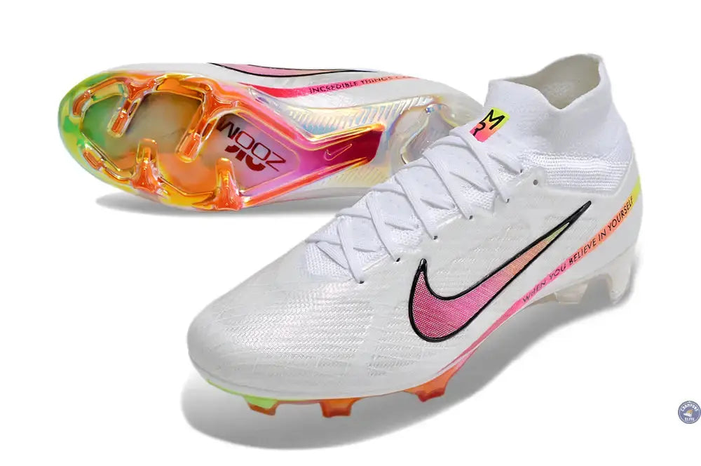 Image of Superfly 9 Elite FG x Marcus Rashford Blanc/Rose