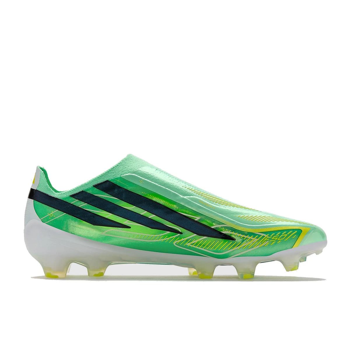Adidas F50 Hyperfast Elite Laceless FG - Vert Menthe/Noir/Jaune