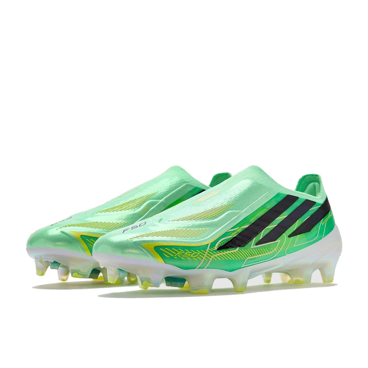 Adidas F50 Hyperfast Elite Laceless FG - Vert Menthe/Noir/Jaune