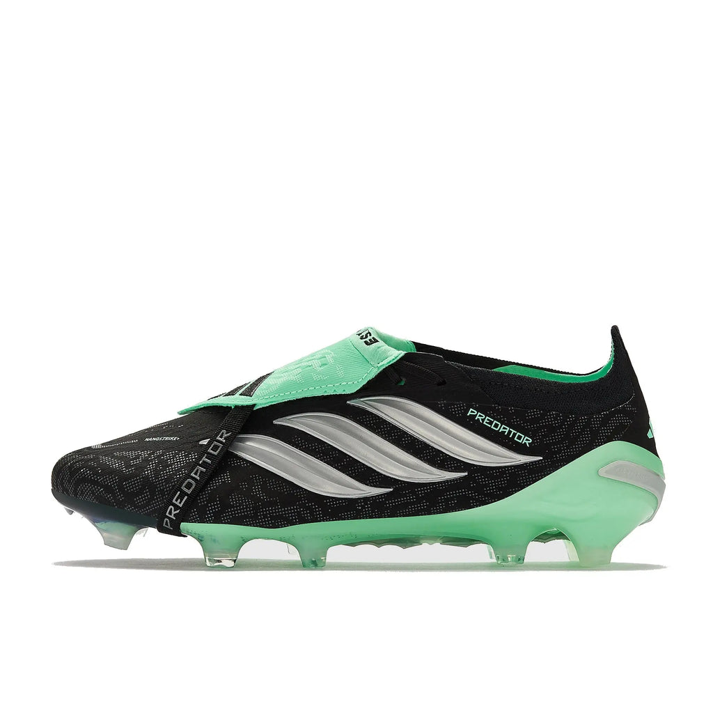 Adidas Predator 26 Elite Fold-over Tongue FG - Noir/Argenté/Vert Menthe
