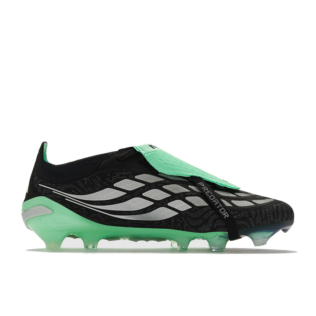 Adidas Predator 26 Elite Fold-over Tongue FG - Noir/Argenté/Vert Menthe