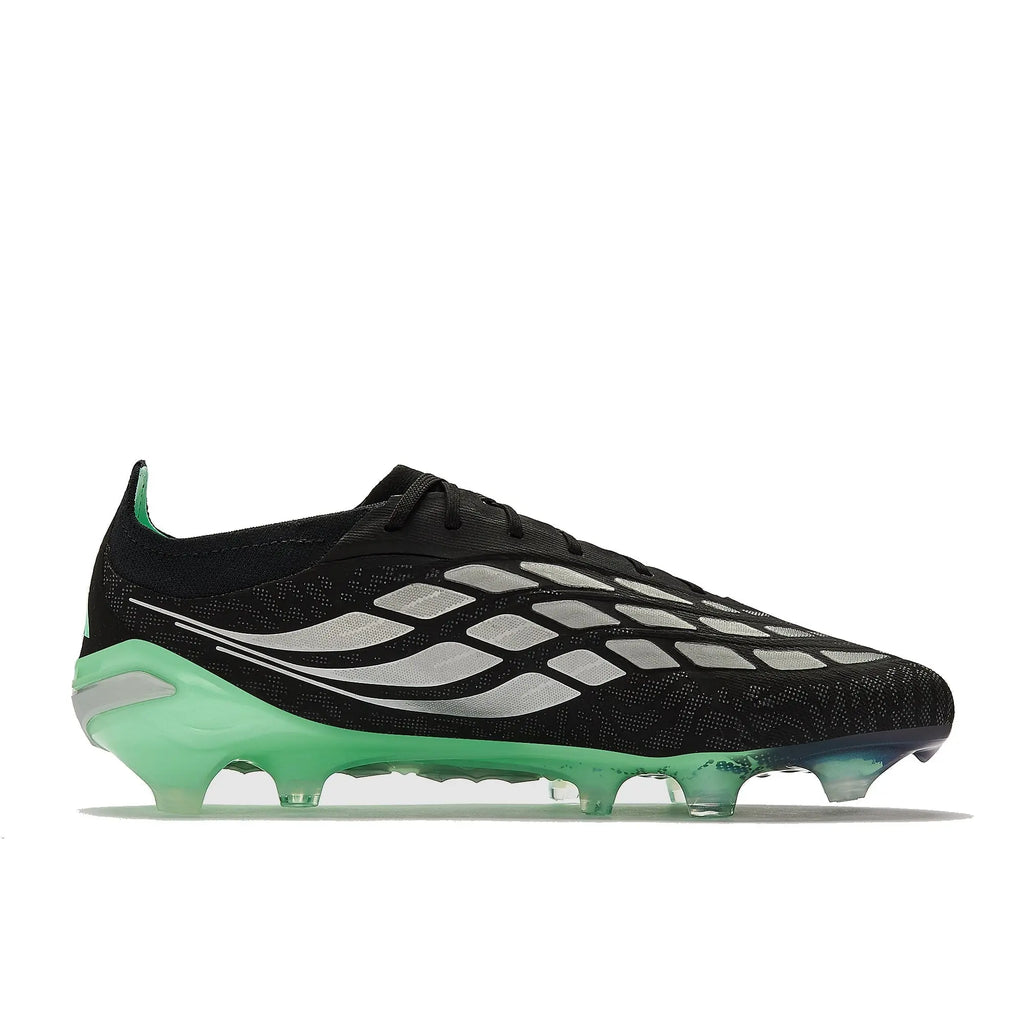 Adidas Predator 26 Elite FG - Noir/Argenté/Vert Menthe