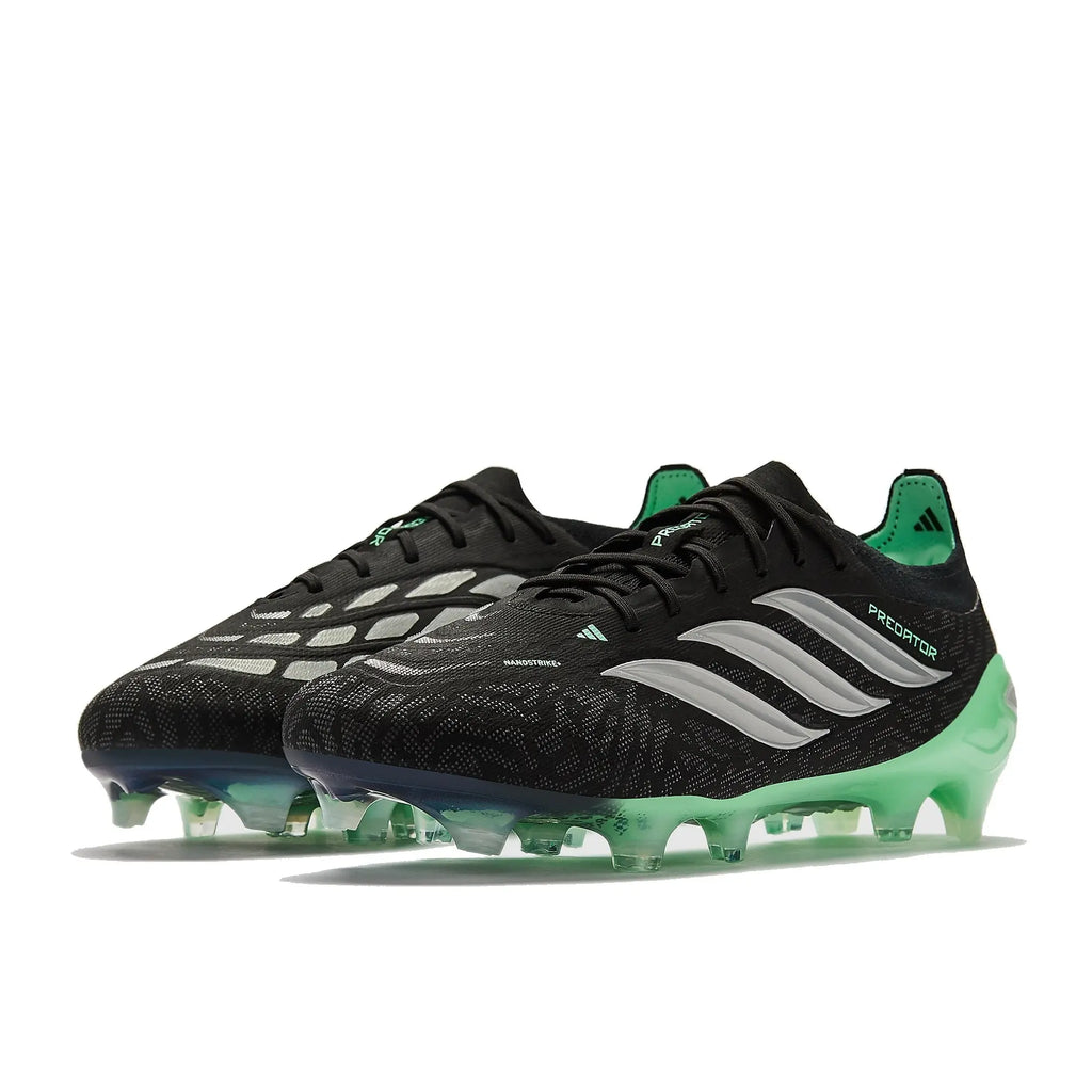 Adidas Predator 26 Elite FG - Noir/Argenté/Vert Menthe