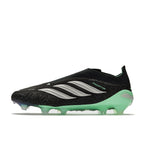 Adidas Predator 26 Elite Laceless FG - Noir/Argenté/Vert Menthe