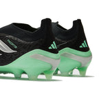 Adidas Predator 26 Elite Laceless FG - Noir/Argenté/Vert Menthe