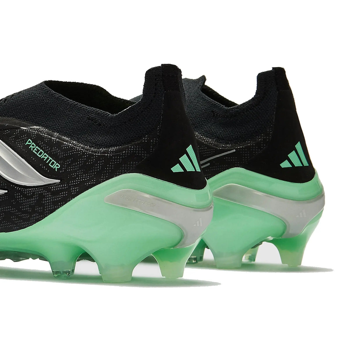 Adidas Predator 26 Elite Laceless FG - Noir/Argenté/Vert Menthe