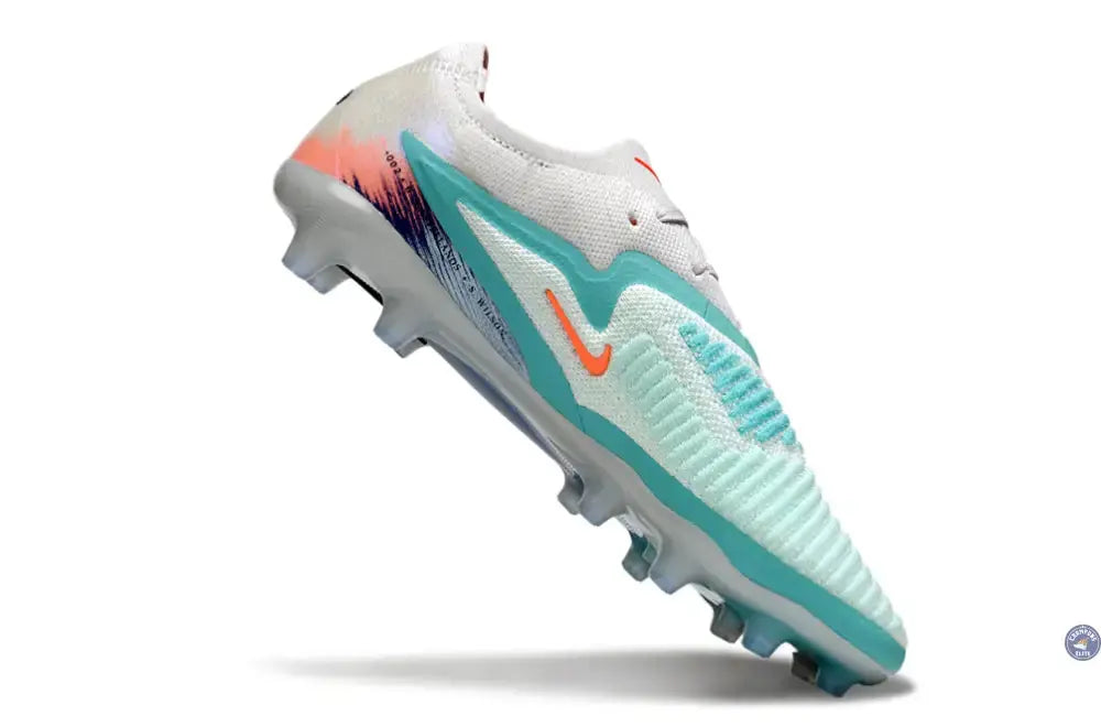 Image of PHANTOM 6 ELITE AG LOW CUT UNITED PACK 002 AG -BLANC/TURQUOISE/VIOLET