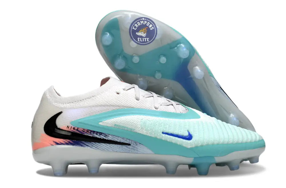 PHANTOM 6 ELITE AG LOW CUT UNITED PACK 002 AG -BLANC/TURQUOISE/VIOLET