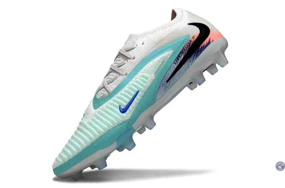 Image of PHANTOM 6 ELITE AG LOW CUT UNITED PACK 002 AG -BLANC/TURQUOISE/VIOLET