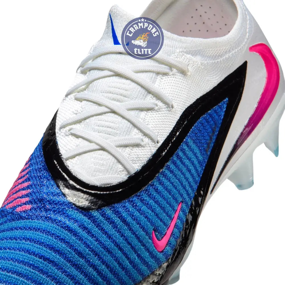 Phantom 6 Elite Low Cut FG - ATTACK PACK - Bleu/Banc/Noir/Rose