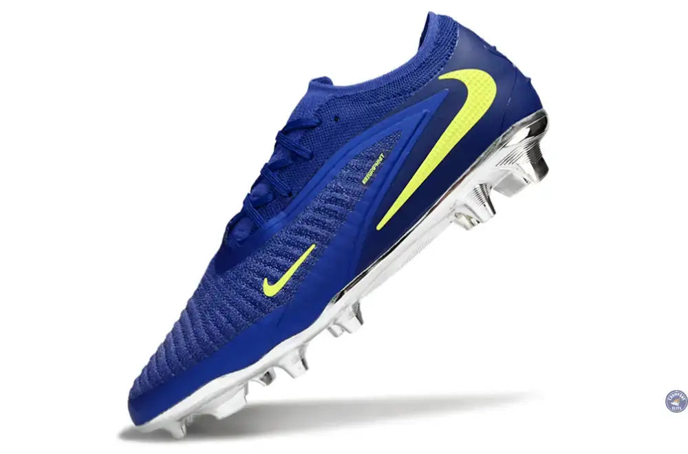 Nike Phantom 6 Elite Low Cut SG - Bleu/Argenté/Jaune Fluo
