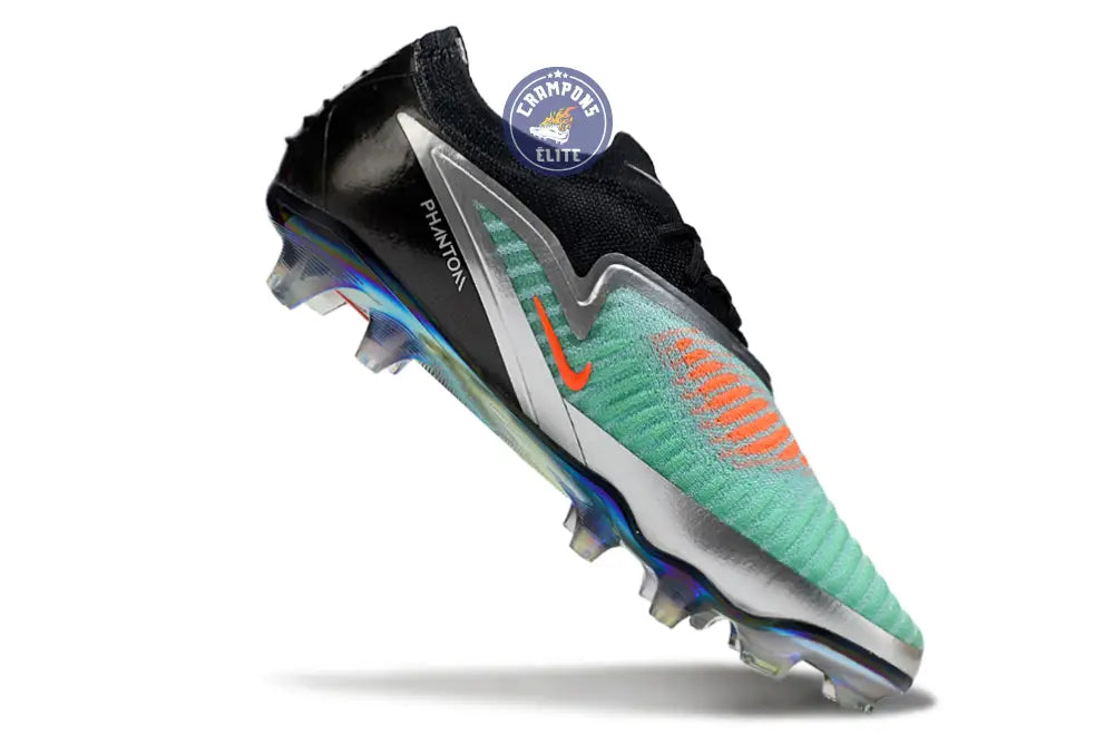 Image of Phantom 6 Elite Low Cut FG - Turquoise/Chrome/Noir ÉDITION LIMITÉE