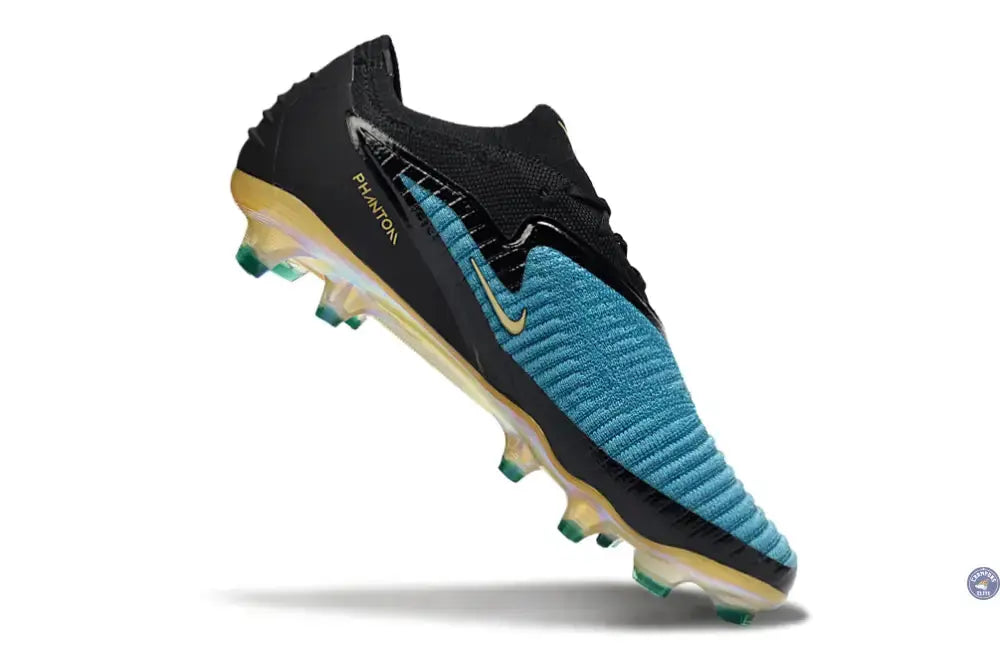 Image of PHANTOM 6 ELITE LOW CUT NOIR/TURQUOISE/OR