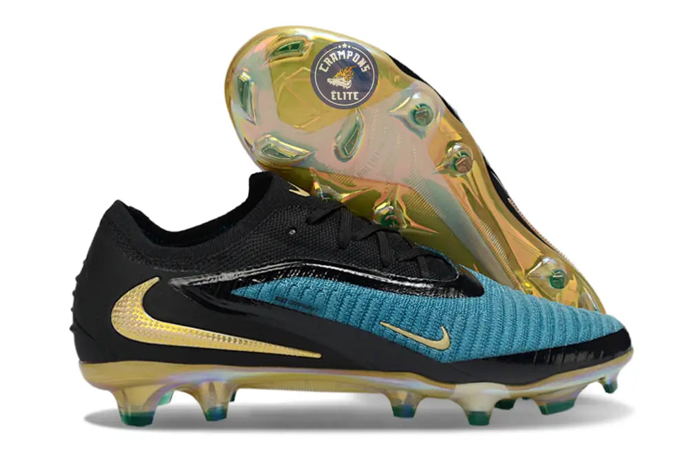 Image of PHANTOM 6 ELITE LOW CUT NOIR/TURQUOISE/OR