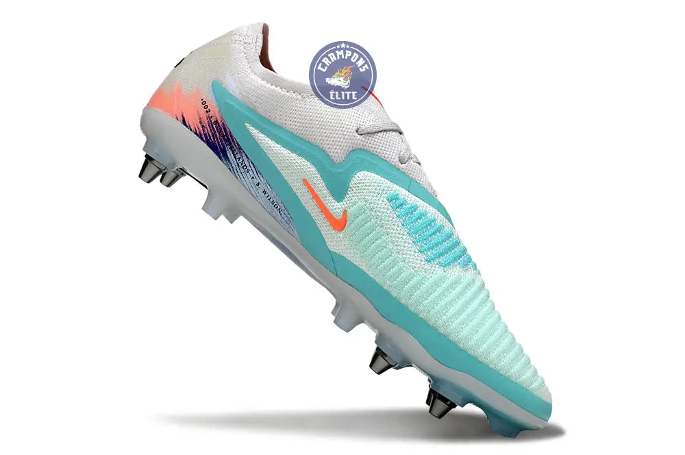 PHANTOM 6 ELITE SG LOW CUT UNITED PACK 002 SG -BLANC/TURQUOISE/VIOLET