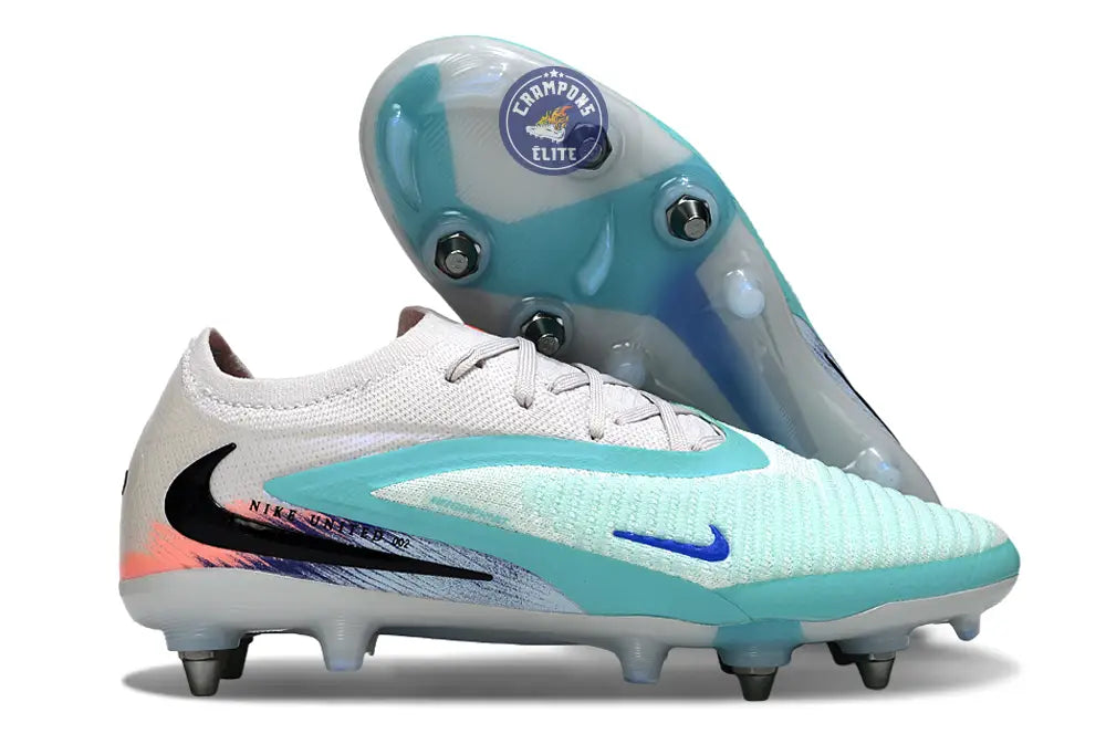 PHANTOM 6 ELITE SG LOW CUT UNITED PACK 002 SG -BLANC/TURQUOISE/VIOLET