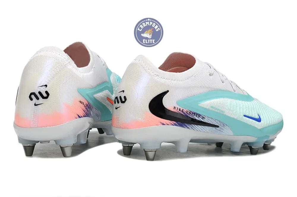 PHANTOM 6 ELITE SG LOW CUT UNITED PACK 002 SG -BLANC/TURQUOISE/VIOLET