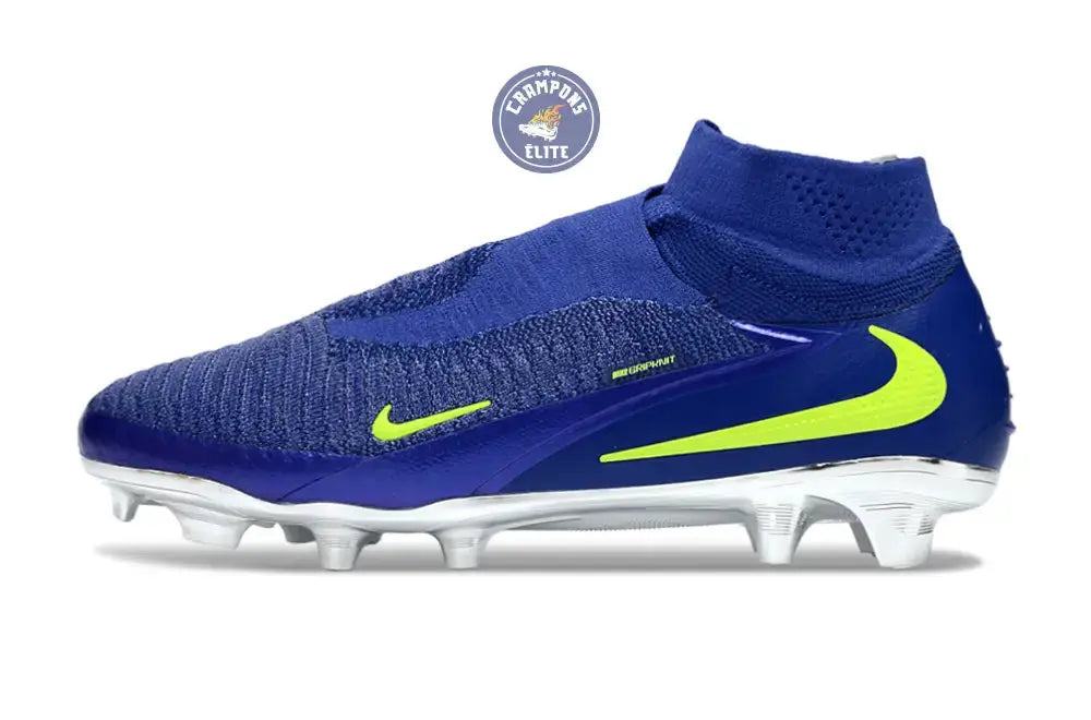 Image of Nike Phantom 6 Superfly Laceless Low Cut SG - Bleu/Argenté/Jaune Fluo