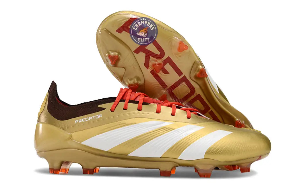 Image of Predator 24.1 Elite FG Or/Blanc/Rouge