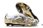 Predator 24 Elite Fold-over Tongue FG Blanc/Gris/Or