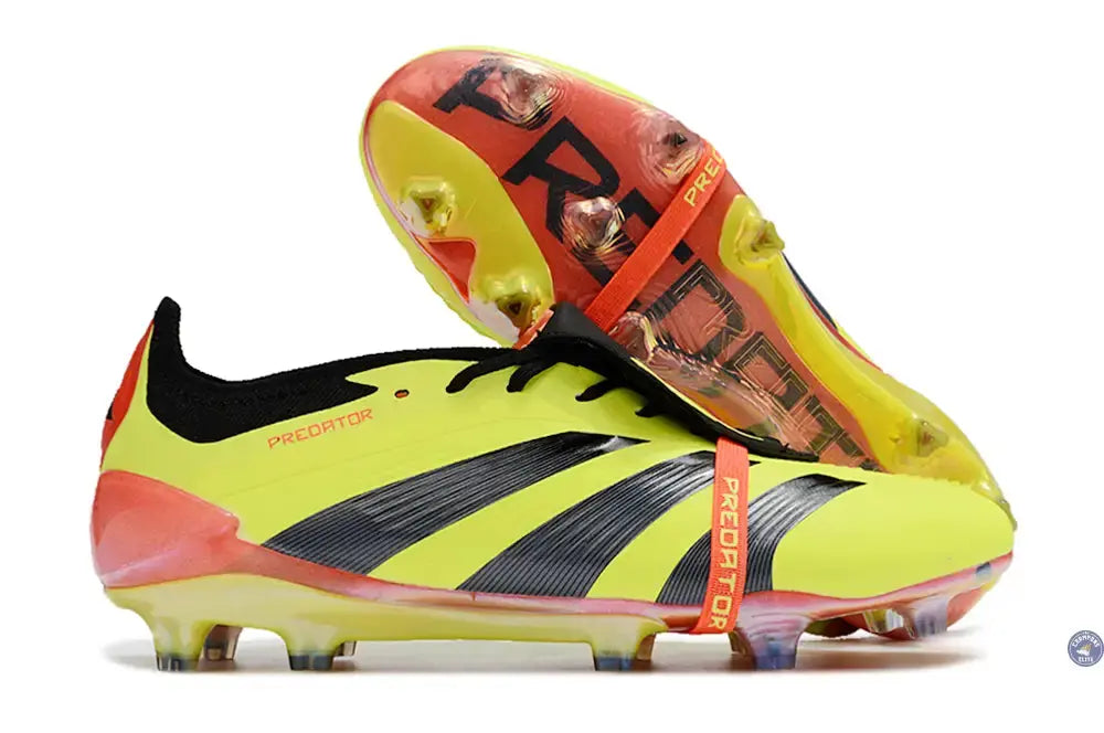 Image of Predator 24 Elite Fold-over Tongue FG Energy Citrus - Jaune/Noir/Rouge