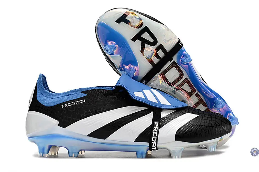 Image of Predator 24 Elite Fold-over Tongue FG Noir/Bleu
