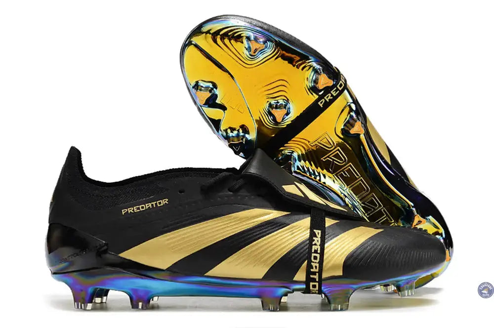 Image of Predator 24 Elite Fold-over Tongue FG Noir/Or