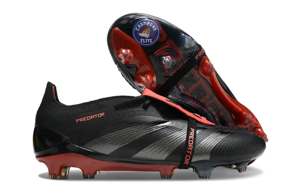 Image of Predator 24 Elite Fold-over Tongue FG Noir/Rouge