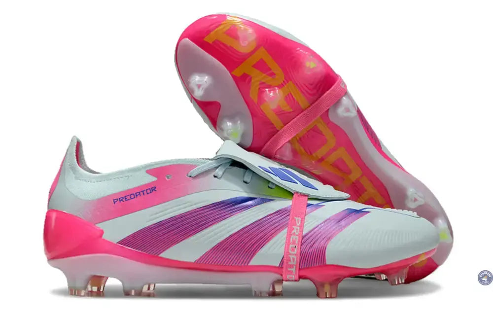 Image of Predator 24 Elite Fold-over Tongue FG Stellar Icon - Almost Blue/Lucid Pink/Jaune