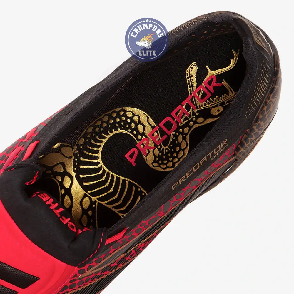 Image of Predator 24 Elite Fold-over Tongue FG Year of the Snake - Lucid Red/Doré/Noir ÉDITION LIMITÉE